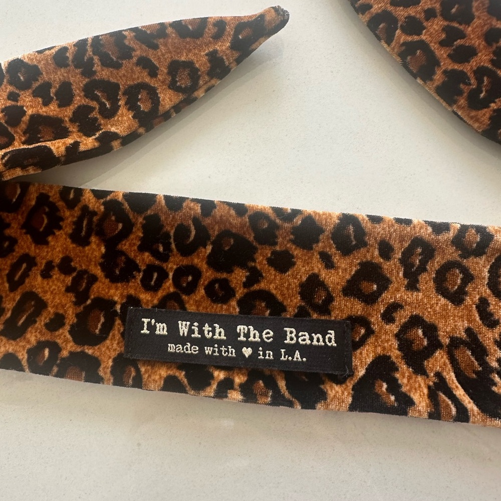 I'm With The Band Leopard Print Headband